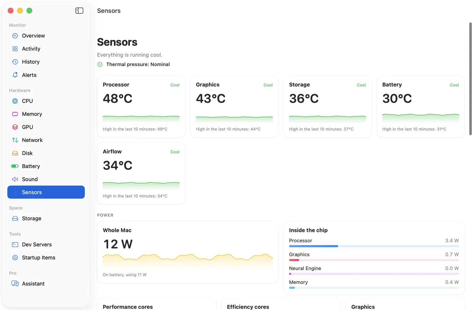 Temperatures